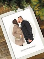 איור דיגיטלי - מתנה מקורית מתנה לבן זוג