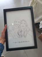 איור דיגיטלי - מתנה מקורית מתנה לבן זוג