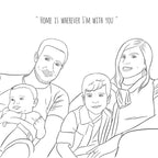 איור דיגיטלי - מתנה מקורית מתנה לבן זוג